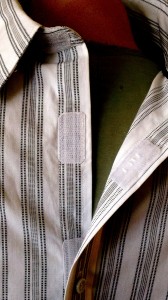 All shirts have Velcro® closures down the front and on the cuffs.