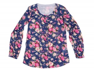 Scoop Neck Blouse Long Sleeve